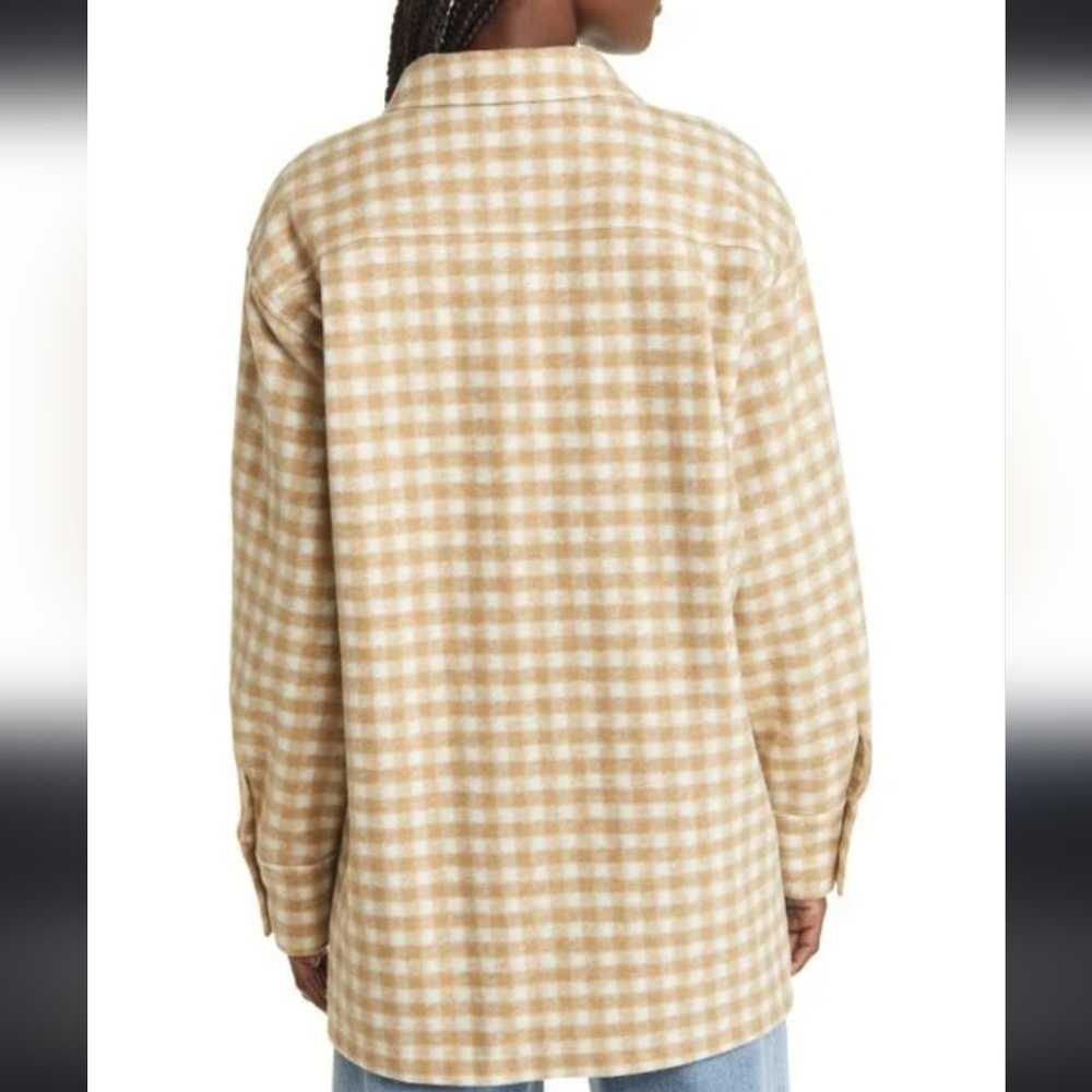 Frame Gingham Shacket - image 4